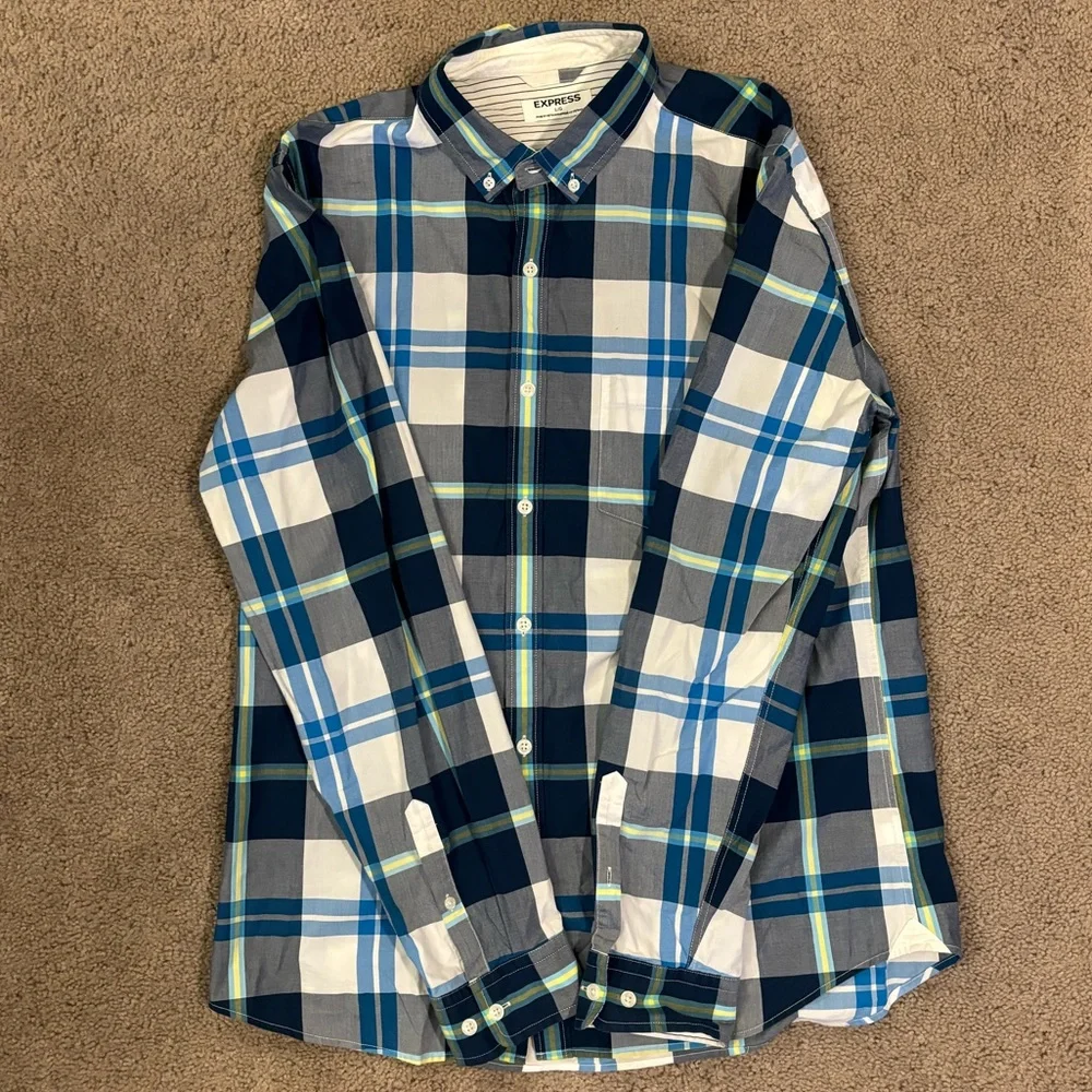 Express L/S Button Down Shirt - Picture 1 of 5